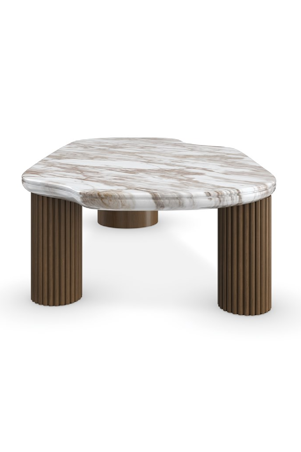 Organic-Shaped Stone Coffee Table | Caracole Seychelles | Oroa.com