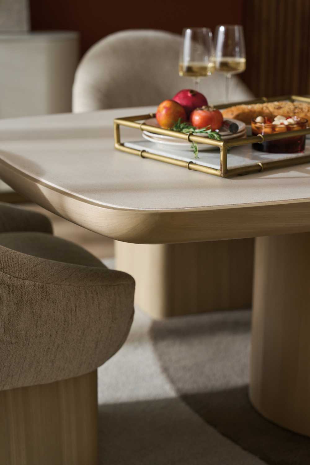 Silica Terrazzo Dining Table | Caracole Santorini | Oroa.com