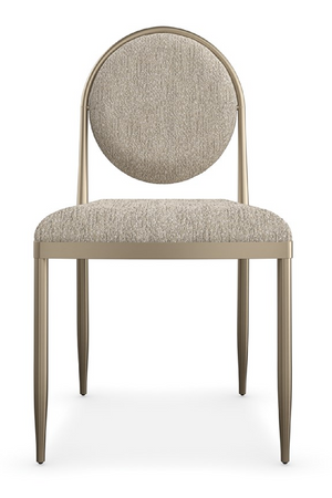 Oval-Back Bouclé Dining Chairs (2) | Caracole Capri | Oroa.com