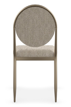 Oval-Back Bouclé Dining Chairs (2) | Caracole Capri | Oroa.com