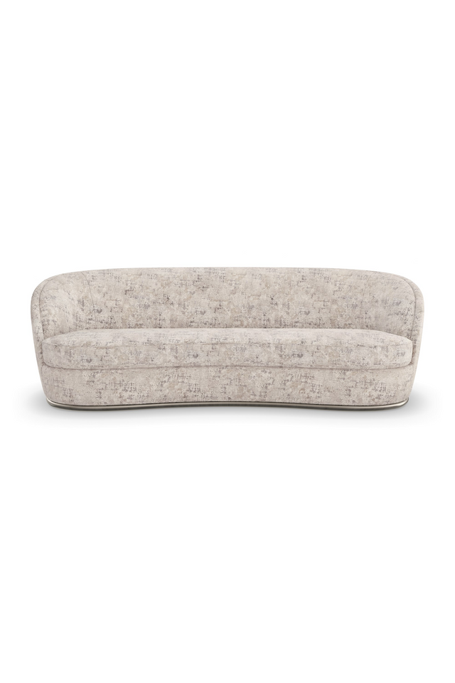 Organic-Shaped Chenille Sofa | Caracole Nebula | Oroa.com