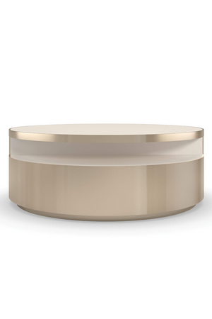 Gold Rotatable Coffee Table | Caracole Turn Style | Oroa.com