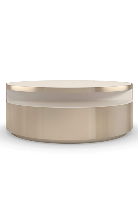 Gold Rotatable Coffee Table | Caracole Turn Style | Oroa.com