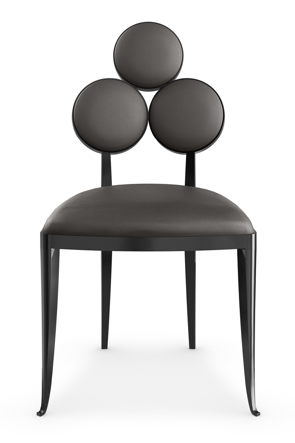 Metallic Vinyl Dining Chairs (2) | Caracole Orion | Oroa.com