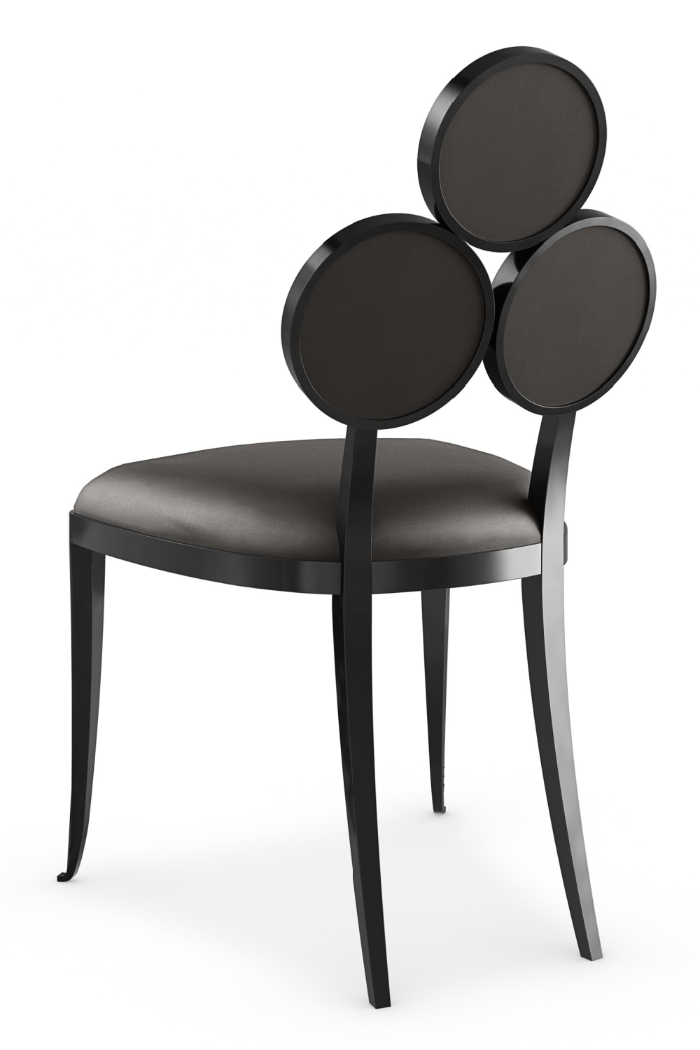 Metallic Vinyl Dining Chairs (2) | Caracole Orion | Oroa.com