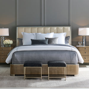   Square Shearling Ottoman | Oroa.com
