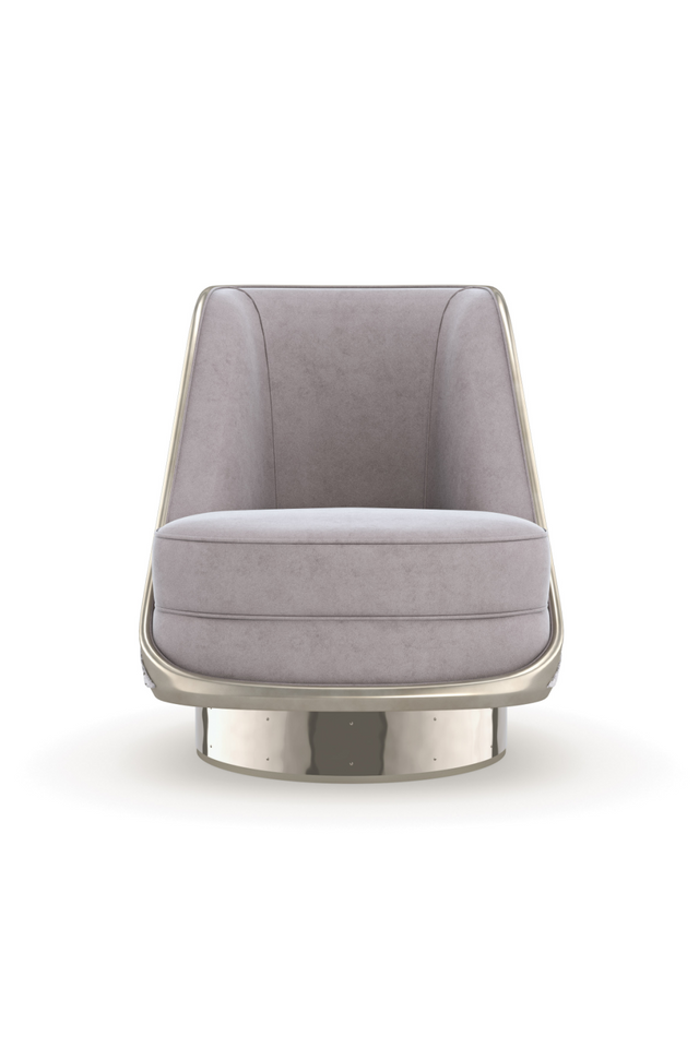 Velvet Back Swivel Chair | Caracole Go For A Spin | Oroa.com