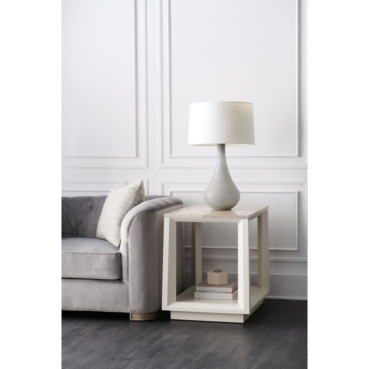   Gray Tufted Sofa | Oroa.com