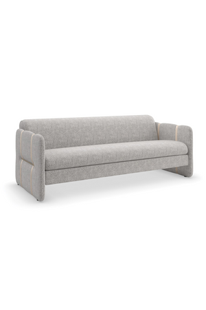 Taupe Leather Strapped Sofa | Caracole Cigar Club | Oroa.com