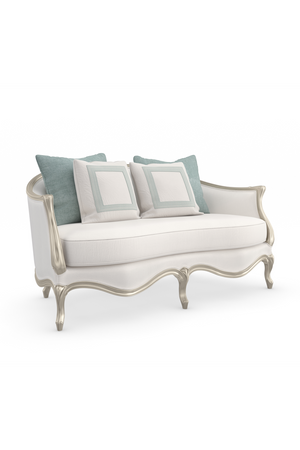 Silver-Framed Loveseat | Caracole Le Canape | Oroa.com