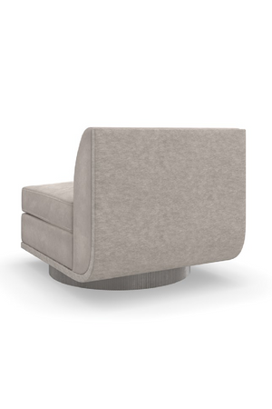 Taupe Velvet Lounge Chair | Caracole Clipper | Oroa.com