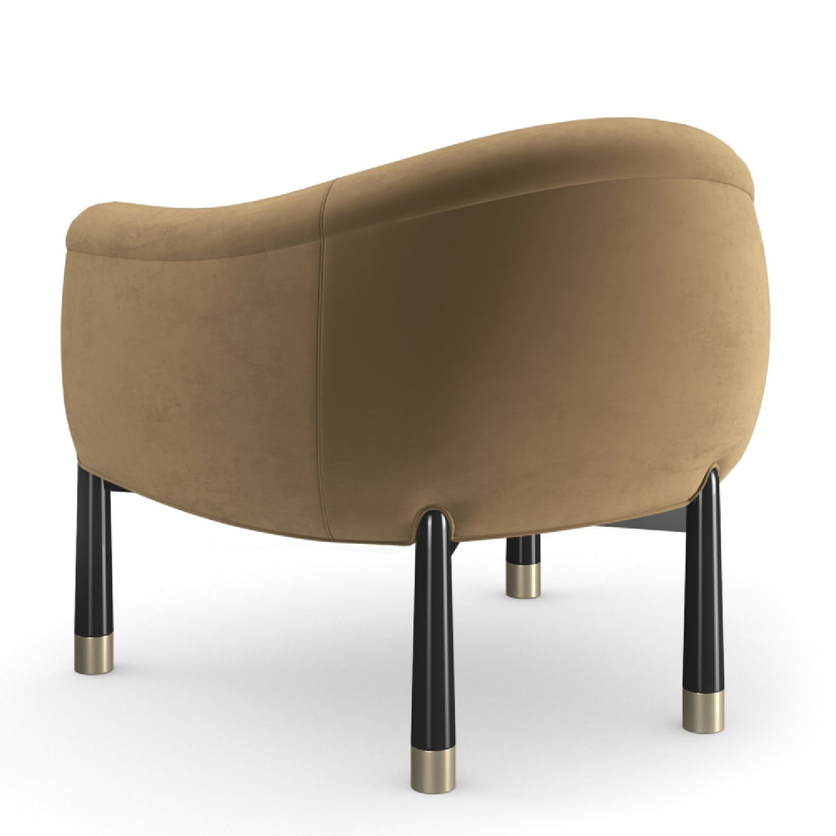   Velvet Curved Accent Chair | Oroa.com