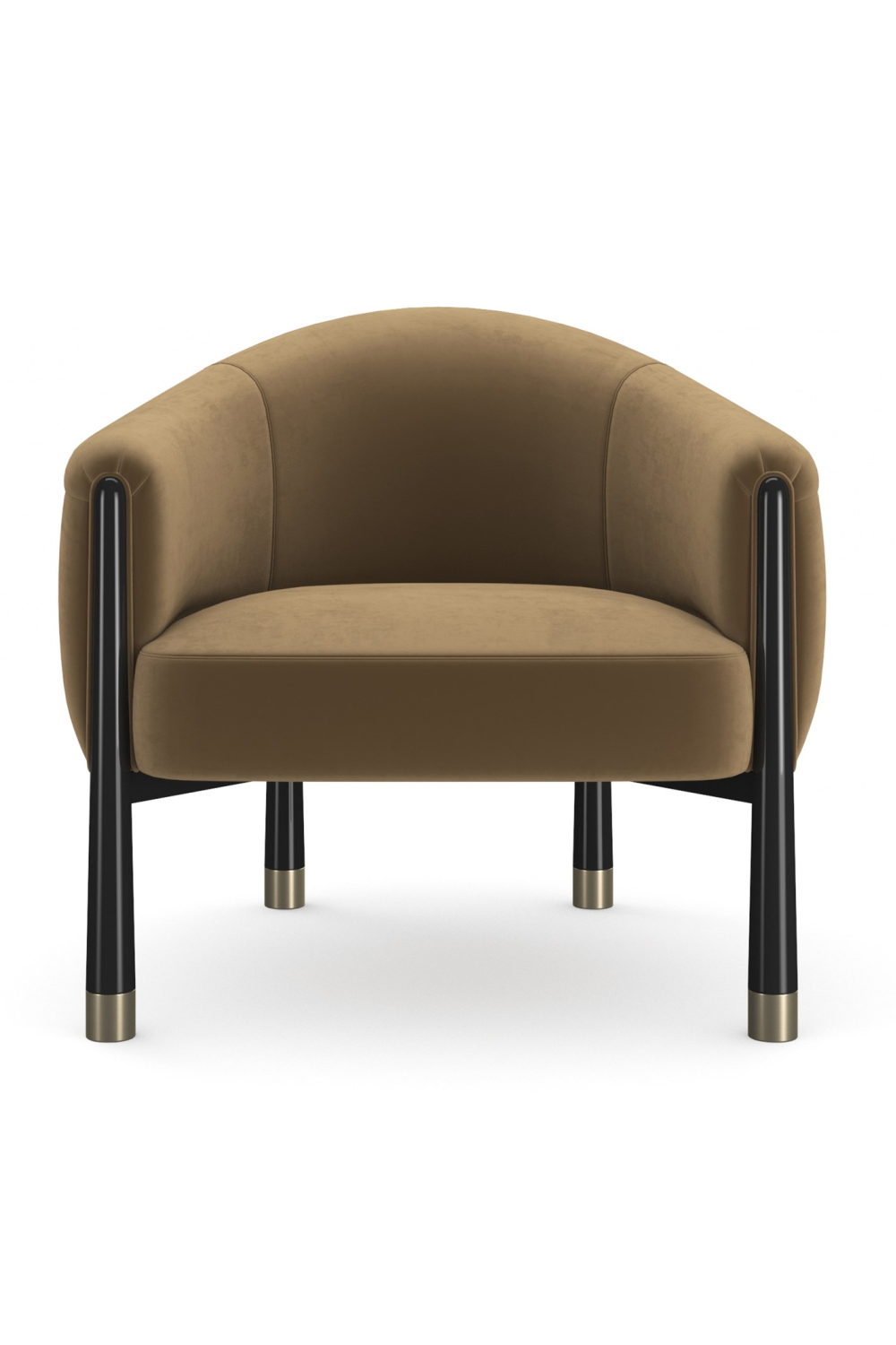 Velvet Curved Accent Chair | Caracole Baton | Oroa.com