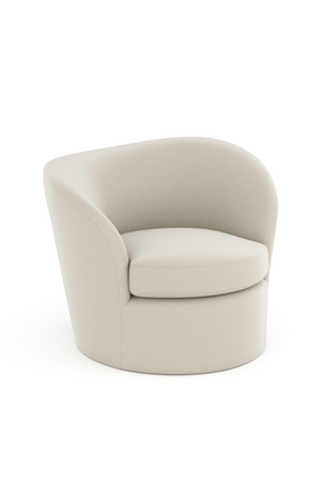 White Modern Swivel Chair | Caracole Quasi | Oroa.com