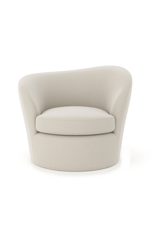 White Modern Swivel Chair | Caracole Quasi | Oroa.com