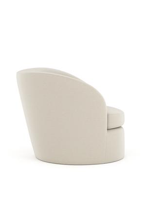 White Modern Swivel Chair | Caracole Quasi | Oroa.com