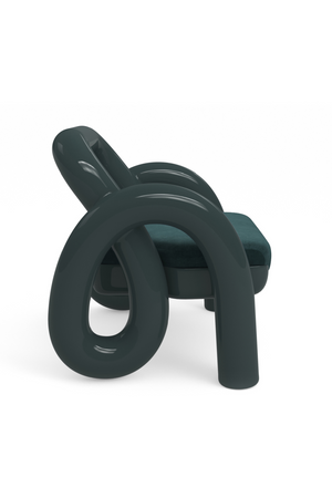 Glossy Twisted Accent Chair | Caracole Gelee | Oroa.com