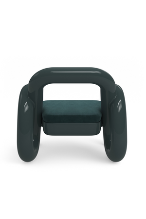 Glossy Twisted Accent Chair | Caracole Gelee | Oroa.com