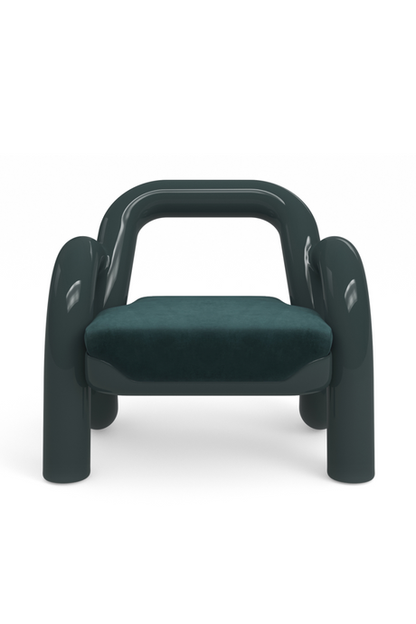 Glossy Twisted Accent Chair | Caracole Gelee | Oroa.com