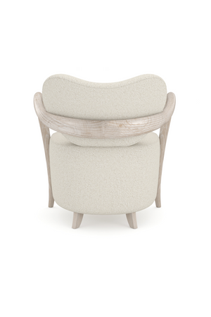 Concave Back Boucle Accent Chair | Caracole Ashanti | Oroa.com