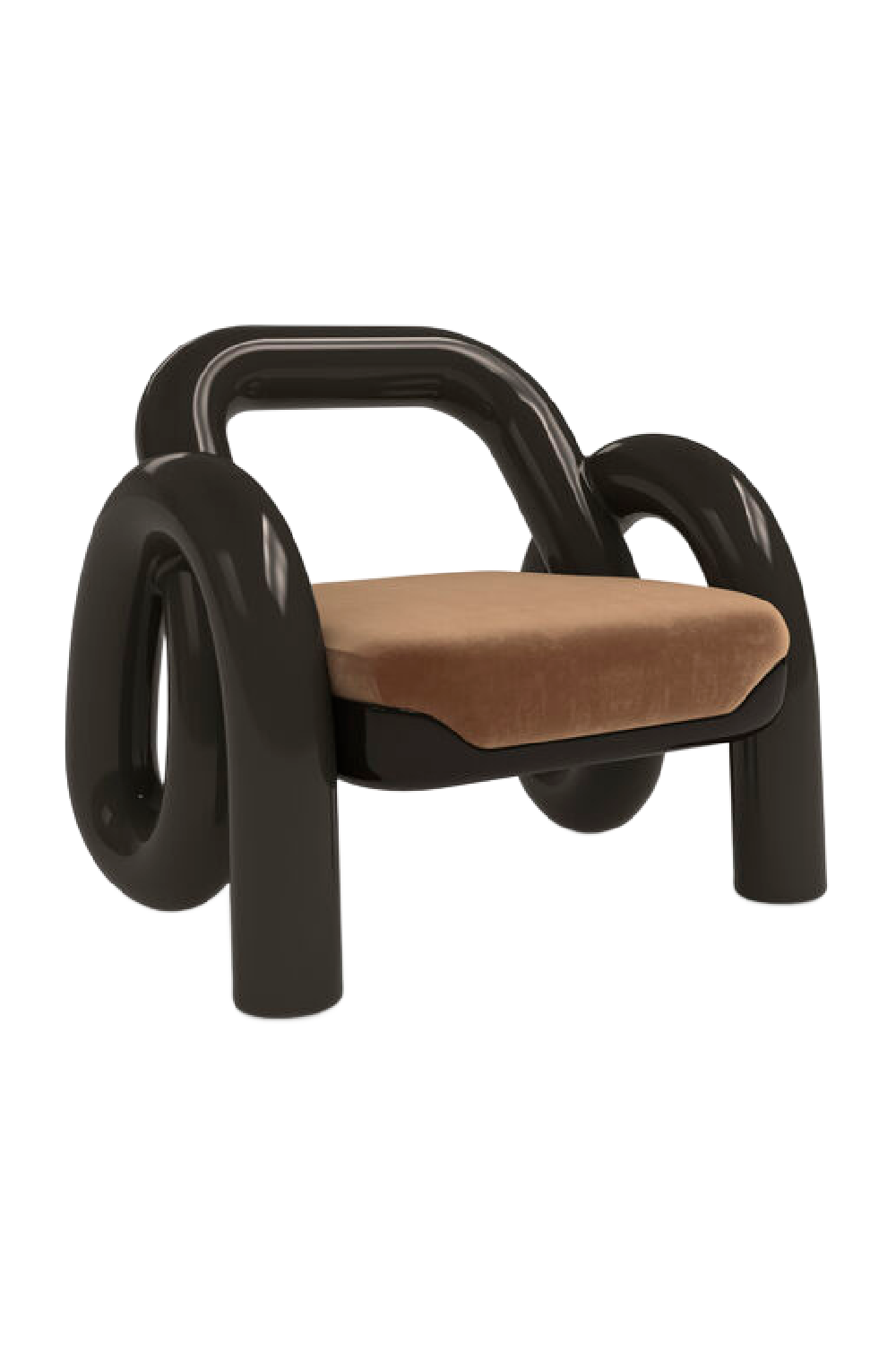 Glossy Twisted Accent Chair | Caracole Gelee | Oroa.com