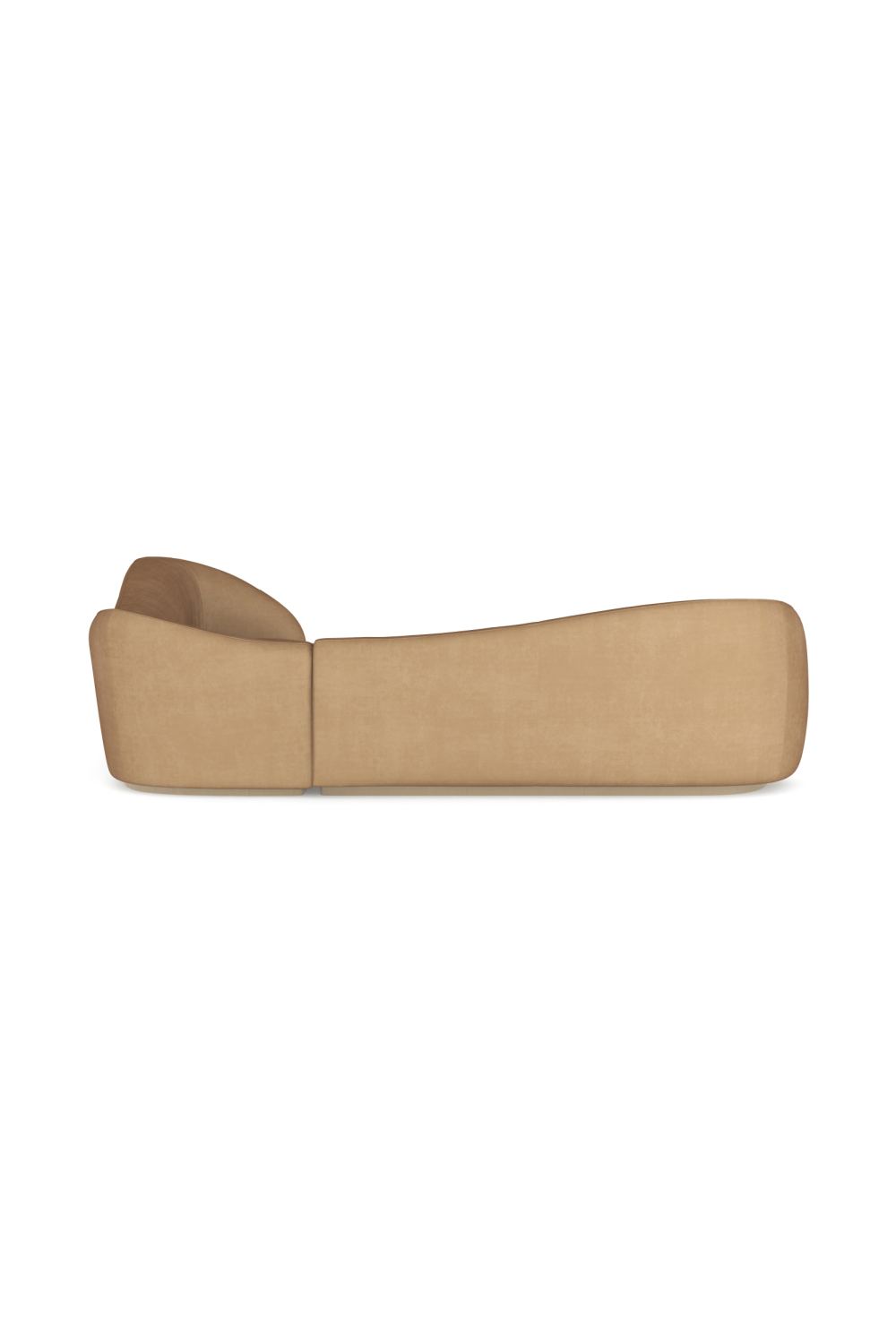 Light Brown Velvet Sectional Sofa | Caracole Kalahari | Oroa.com