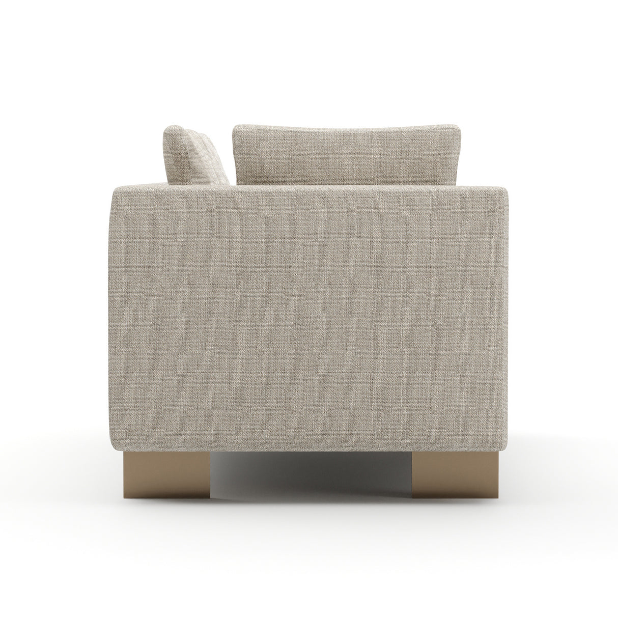   White Chenille Loveseat | Oroa.com