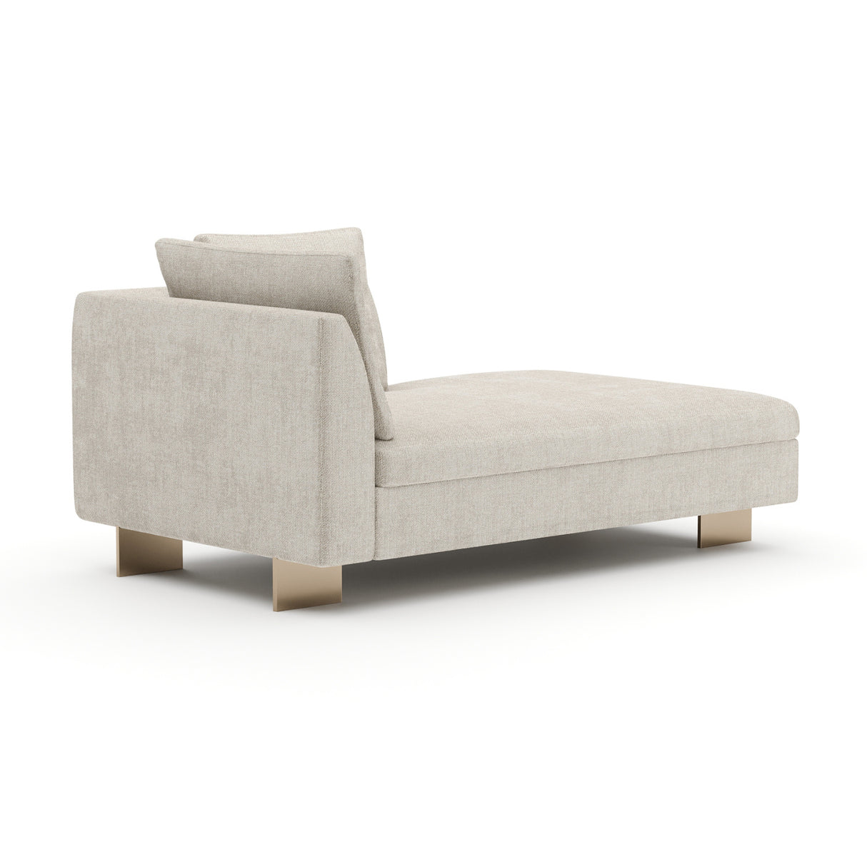   White Chenille Chaise Lounge | Oroa.com