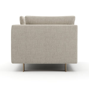   White Chenille Chaise Lounge | Oroa.com