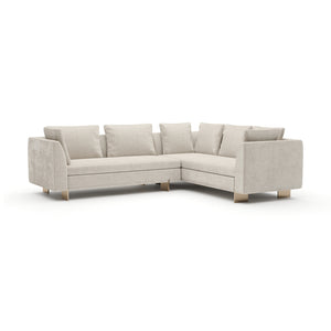   White Chenille Sectional Sofa S | Oroa.com