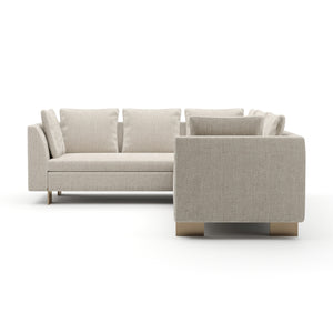   White Chenille Sectional Sofa S | Oroa.com
