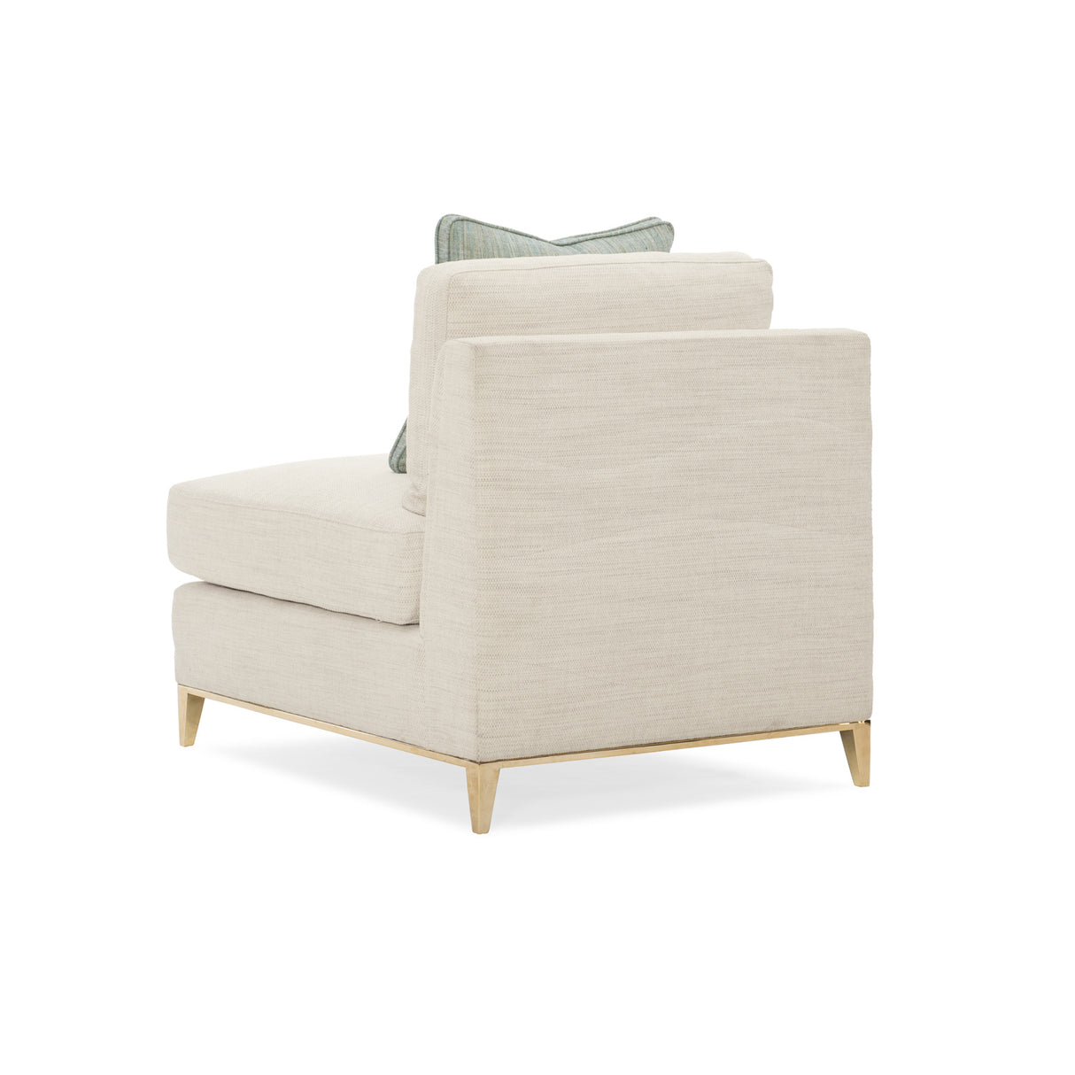   Wavy Quilted Armless Lounge Chair | Oroa.com