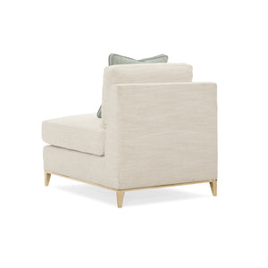   Wavy Quilted Armless Lounge Chair | Oroa.com