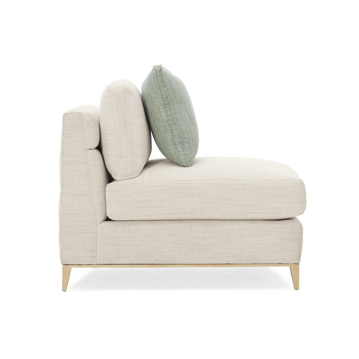   Wavy Quilted Armless Lounge Chair | Oroa.com
