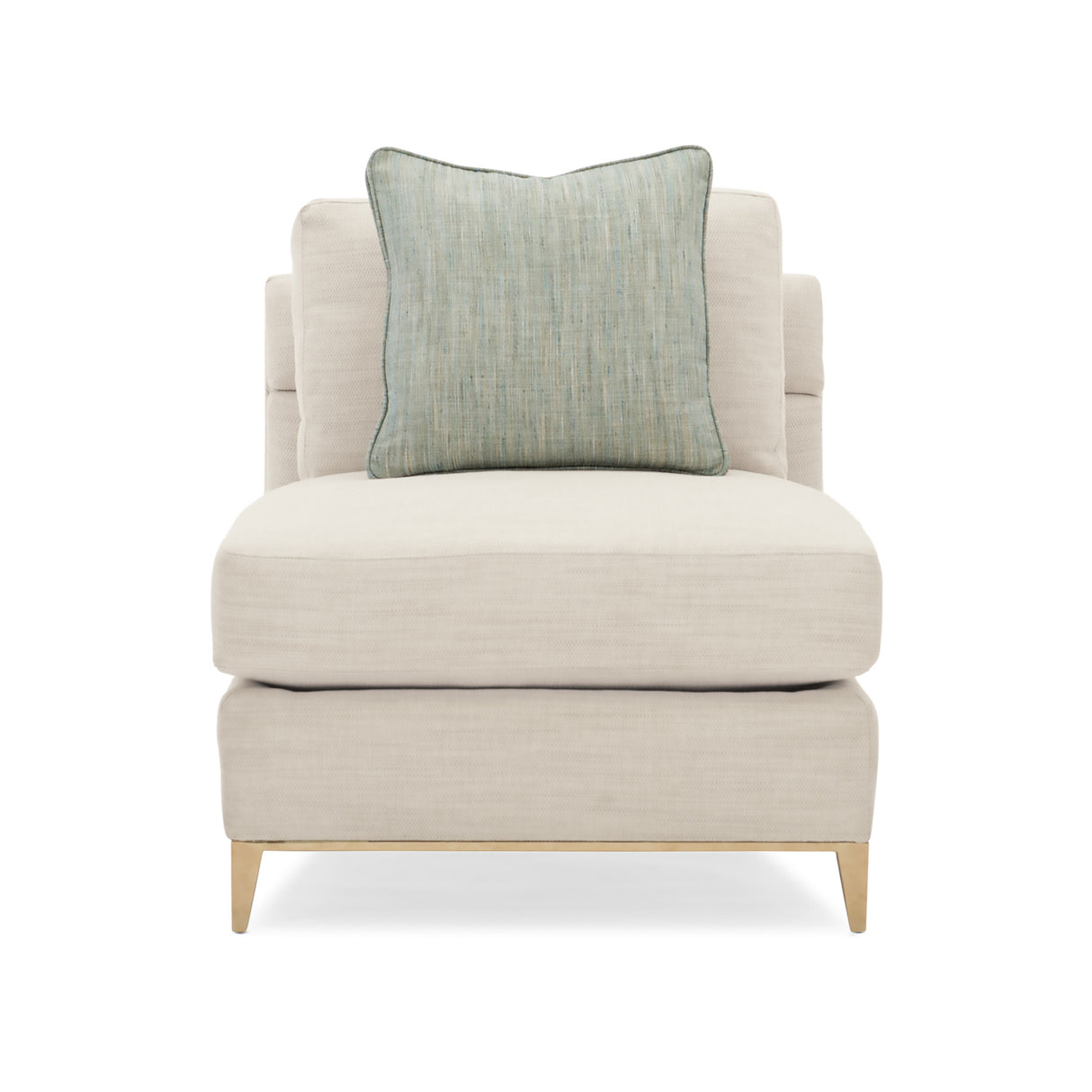   Wavy Quilted Armless Lounge Chair | Oroa.com