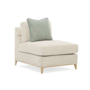   Wavy Quilted Armless Lounge Chair | Oroa.com