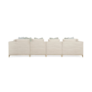   Wavy Quilted Armless Lounge Chair | Oroa.com