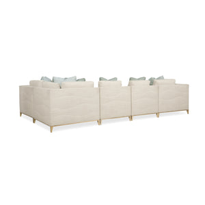   Wavy Quilted Armless Lounge Chair | Oroa.com