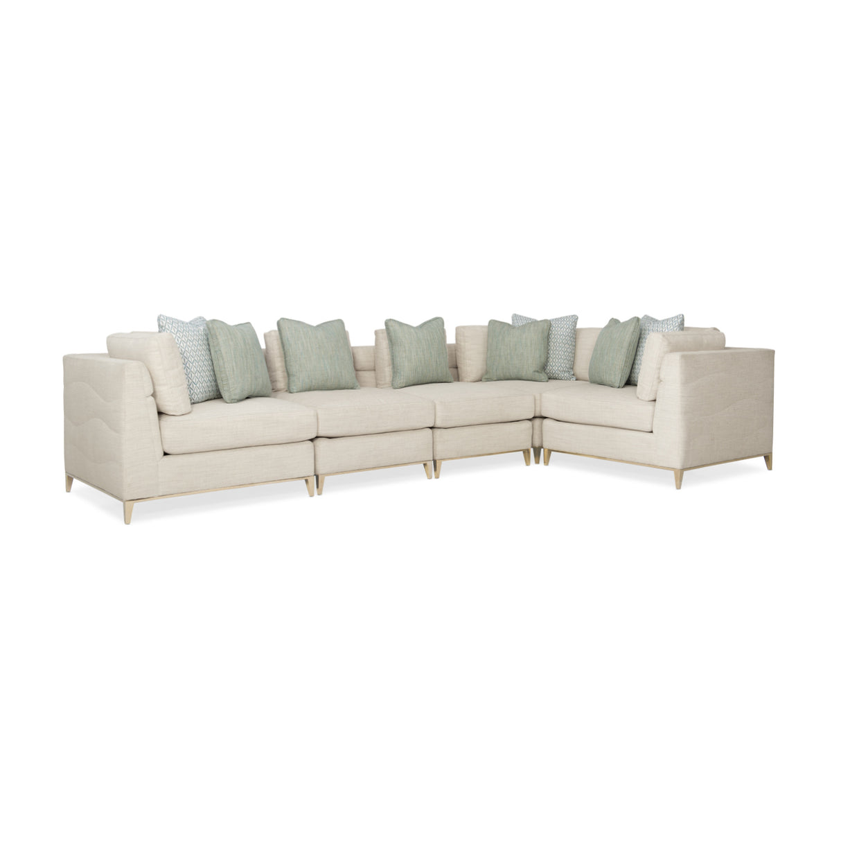   Wavy Quilted Armless Lounge Chair | Oroa.com