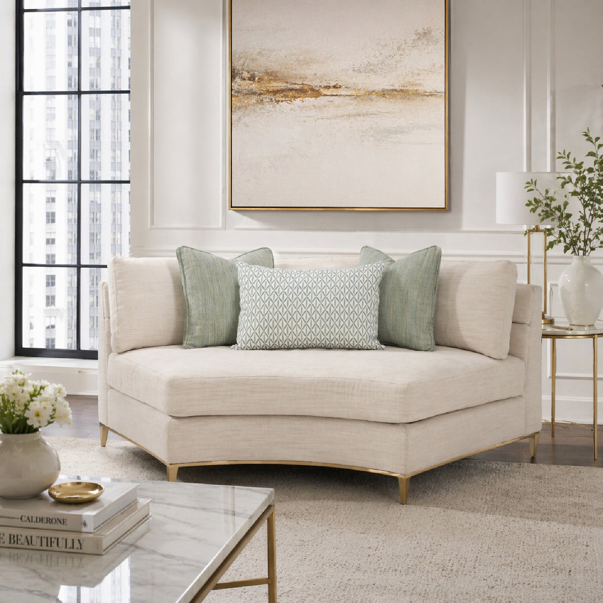   Wavy Quilted Sectional Sofa | Oroa.com