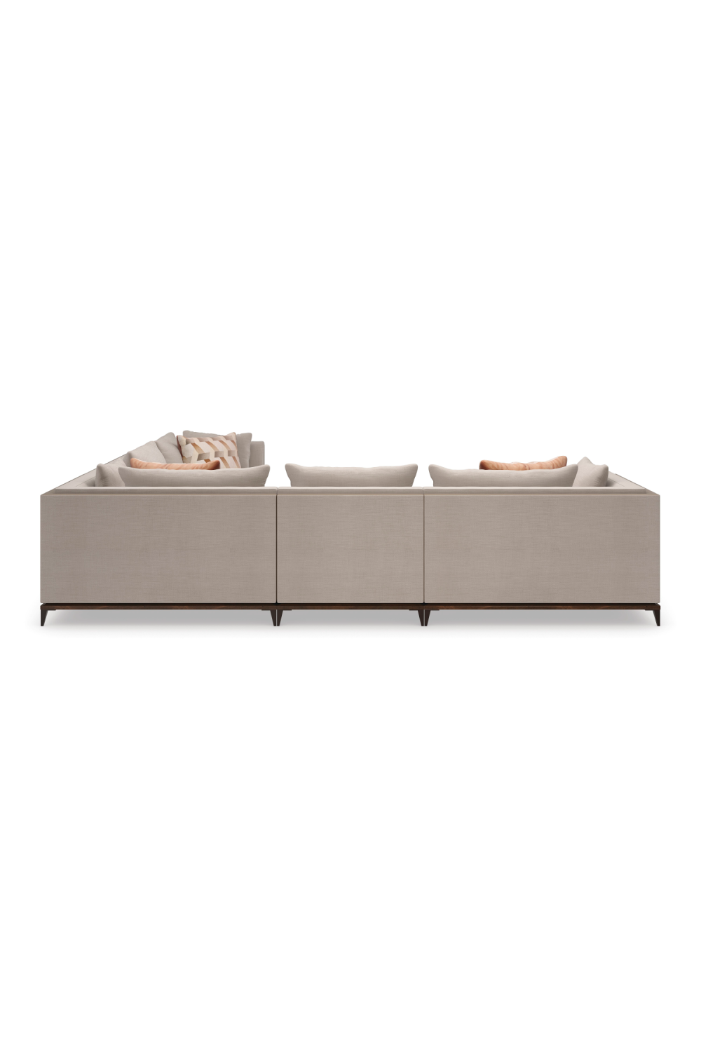 Taupe Modern Sectional Sofa | Caracole Archipelago | Oroa.com