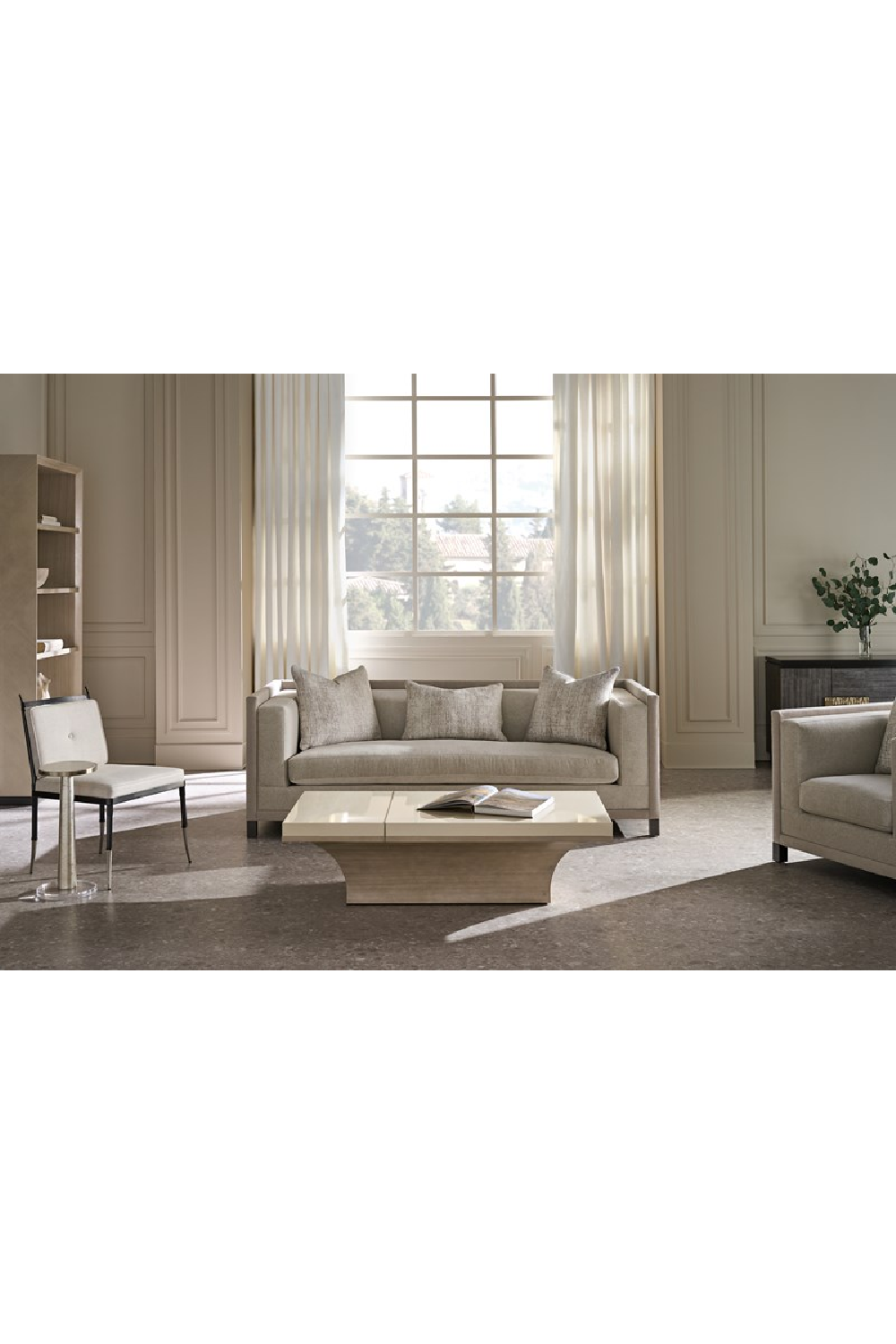Light Gray Sofa | Caracole Tuxedo | Oroa.com