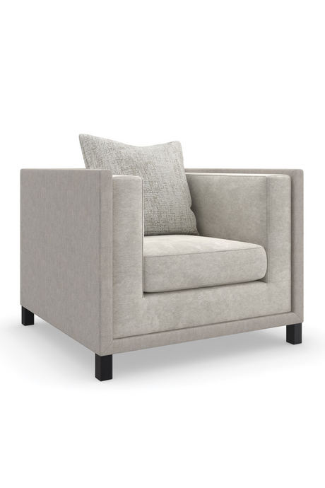Light Gray Lounge Chair | Caracole Tuxedo | Oroa.com