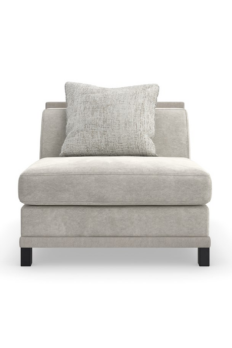 Light Gray Sectional Chair | Caracole Tuxedo | Oroa.com