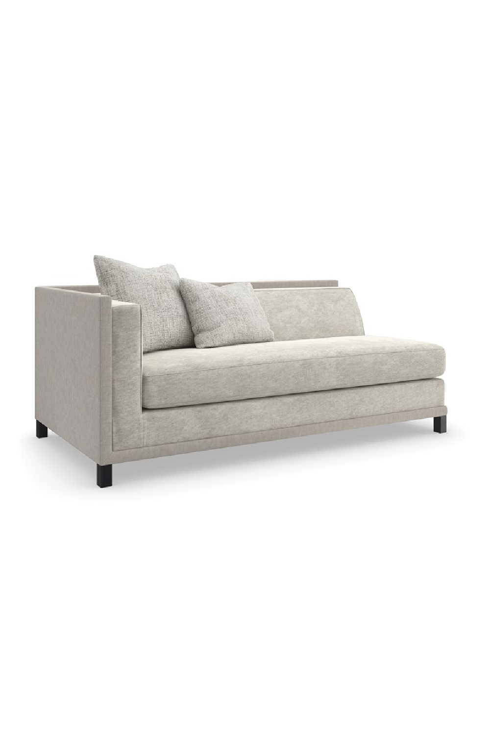 Light Gray Sectional Chair | Caracole Tuxedo | Oroa.com