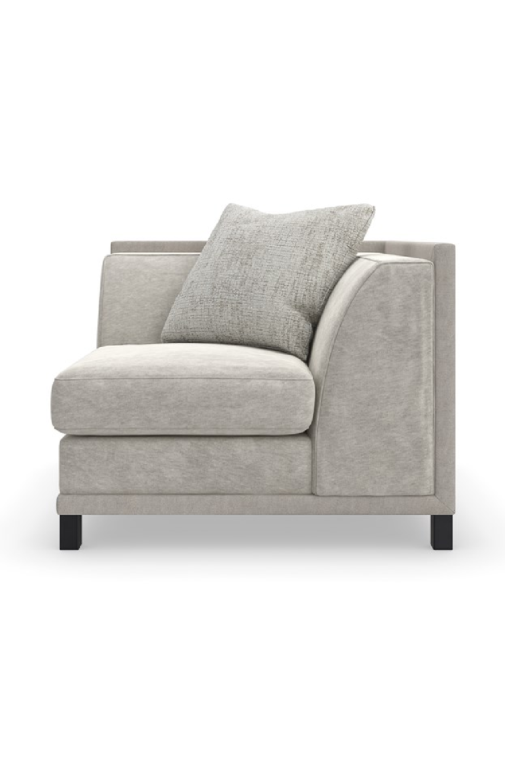 Light Gray Sectional Chair | Caracole Tuxedo | Oroa.com