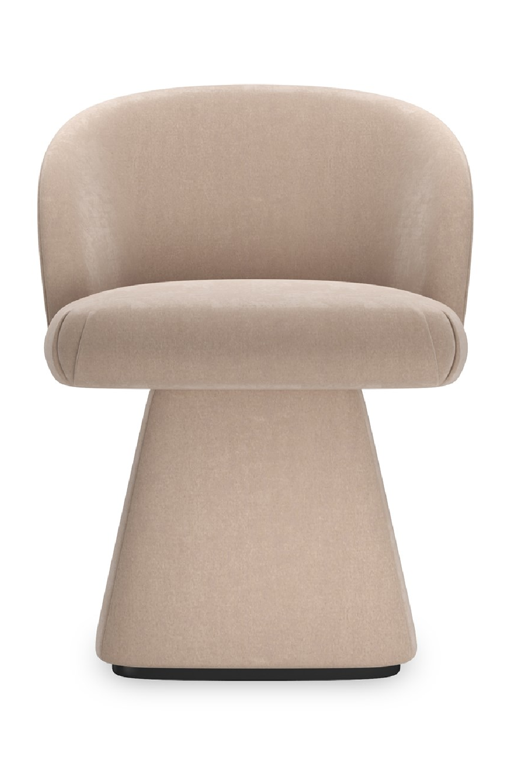 Taupe Velvet Swivel Chair | Caracole Vuelta | Oroa.com