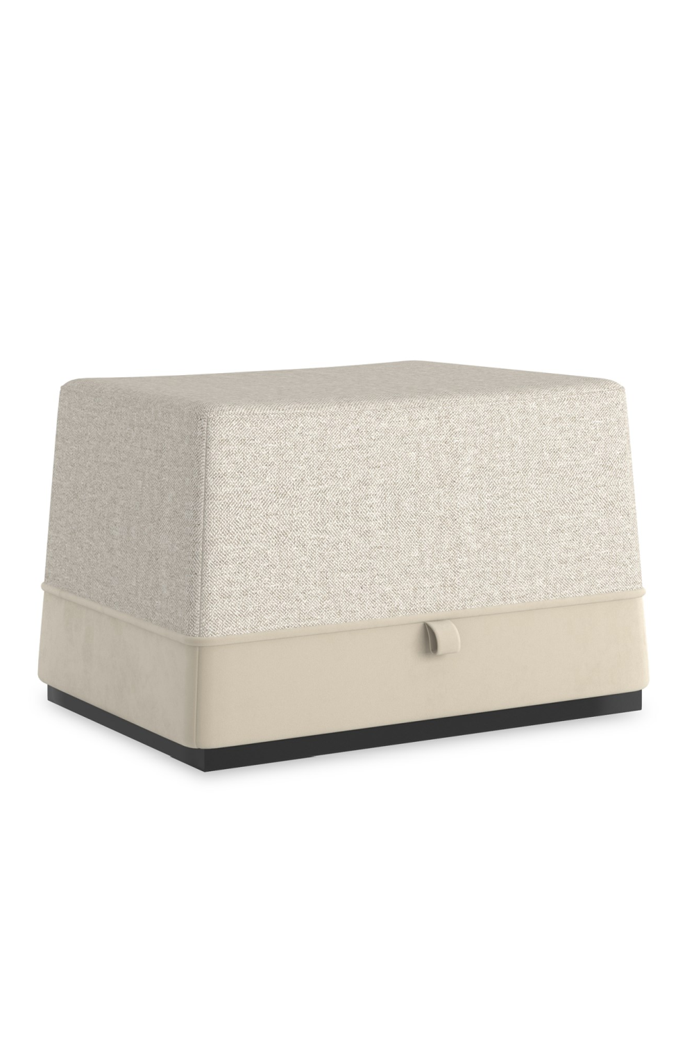 Gray Tweed Ottoman | Caracole Et Voila | Oroa.com
