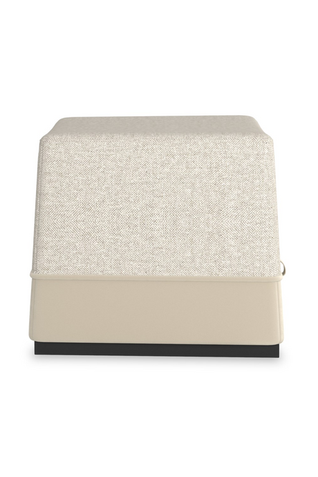 Gray Tweed Ottoman | Caracole Et Voila | Oroa.com