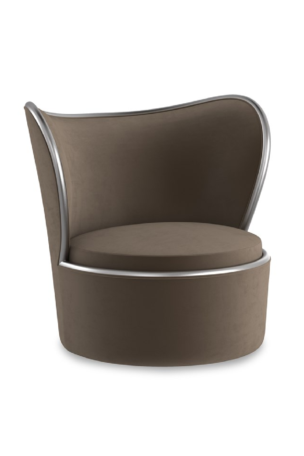   Dark Taupe Swivel Chair | Oroa.com
